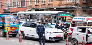 File:Traffic Police officer during Maha Shivaratri Celebrations near Jaya Bageshwori Road, Kathmandu, Nepal-070A6986.jpg
