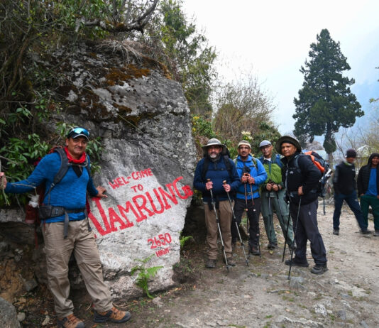 मनास्लु पदयात्रा मार्गको नामरुङ क्षेत्र
