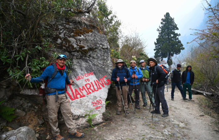मनास्लु पदयात्रा मार्ग, नामरुङ मनास्लु पदयात्रा मार्गको नामरुङ क्षेत्र