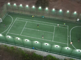 एसियाली खेलकुद समाचारका लागि प्रतिनिधिमूलक टेनिस कोर्ट