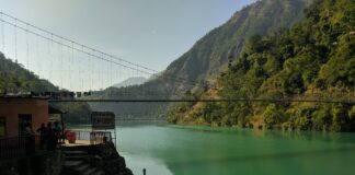 नेपालको कालिगण्डकी जलविद्युत् आयोजनाको बाँध तथा जलाशय