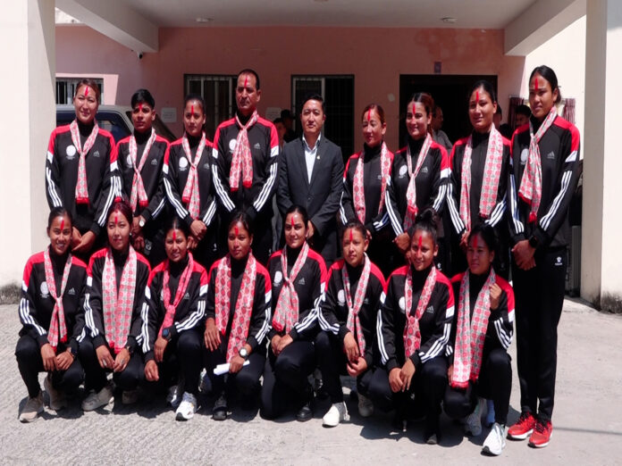 नेपाल महिला कबड्डी टोलीको प्रतिनिधिमूलक तस्बिर