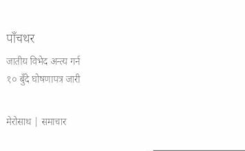 पाँचथरमा जातीय विभेद अन्त्य गर्न १० बुँदे घोषणापत्र जारी
