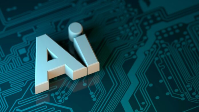 Illustration representing artificial intelligence and technology education
