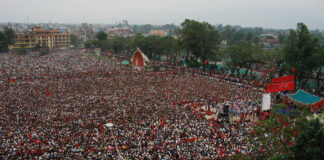 नेपाली कांग्रेस महाधिवेशनको दोस्रो दिन आज बन्दसत्र, राजनीतिक प्रतिवेदन पेस हुने काठमाडौंको खुलामञ्चमा ठूलो जनसमुदायको ऐतिहासिक दृश्य