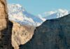 मुस्ताङ क्षेत्रको सुक्खा हिमाली भू-दृश्य; मुक्तिनाथमा बढेका दर्शनार्थीसम्बन्धी समाचारका लागि प्रतिनिधिमूलक तस्बिर, मन्दिरको प्रत्यक्ष तस्बिर होइन।